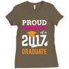 Class of 2017 Proud Grandma Graduation Ladies Fitted T-Shirt