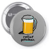 relief pitcher Pin-back button