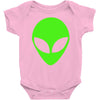 uomo alieno ufo stampa verde fluo divertente mitiche Baby Onesie