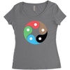 zentao symbol as evolution of the tao (yin yang) Women's Triblend Scoop T-shirt