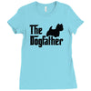 the dogfather west highland Ladies Fitted T-Shirt