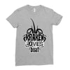 Kraken Loves Boat Ladies Fitted T-Shirt