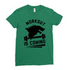 round neck half sleeves Ladies Fitted T-Shirt