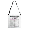 February Girl Facts Aquarius Adjustable Strap Totes
