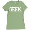 geek printed Ladies Fitted T-Shirt