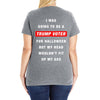 i was going to be a trump voter for halloween but my head wouldn't fit Ladies Curvy T-Shirt