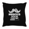 Muscles Installing Please Wait Throw Pillow