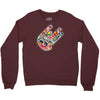 adesivo  hand shocker stickers bomb decal usdm jdm Crewneck Sweatshirt