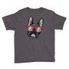 frenchie hipster Youth Tee
