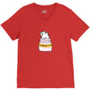 Antidepressant Cat V-Neck Tee