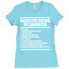 rules for dating my daughter Ladies Fitted T-Shirt