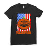 halloween american flag halloween american flag Ladies Fitted T-Shirt