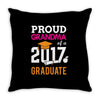 Class of 2017 Proud Grandma Graduation Throw Pillow