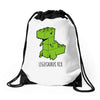legosaurus rex Drawstring Bags