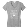 snarling tiger best trending Women's V-Neck T-Shirt