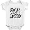 bike parts full suspension airfix model parts mens printed cotton Baby Onesie