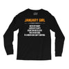 January Girl Hated By Many Long Sleeve Shirts