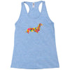 dachshund flower 2 Racerback Tank