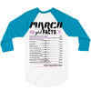 March Girl Facts Pisces 3/4 Sleeve Shirt