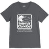 partly cloudy 100% getting wasted gift drugs drinking pissed bong fuun V-Neck Tee