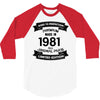 Premium Vintage  1981 3/4 Sleeve Shirt
