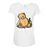 teddy beer Maternity Scoop Neck T-shirt