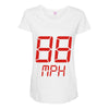 back to the future movie inspired tshirt Maternity Scoop Neck T-shirt
