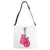 boxing gloves breast cancer Adjustable Strap Totes