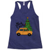 merry christmas car Racerback Tank