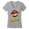 plumbers Women's V-Neck T-Shirt