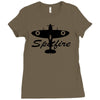 spitfire plane Ladies Fitted T-Shirt