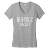 humble thyself Women's V-Neck T-Shirt