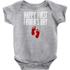 happy first fathers day Baby Onesie