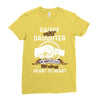 daddy and daughter  always heart to heart Ladies Fitted T-Shirt