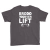 bro do you even lift baseball raglan Youth Tee