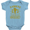 rangers university Baby Onesie