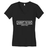 dammit palindrome Women's V-Neck T-Shirt