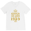 kings are born in 1989 V-Neck Tee