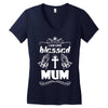 I Am One Blessed Mum Women's V-Neck T-Shirt