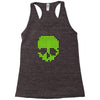 skull pixels t shirt cool funny Racerback Tank