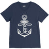 anchored faith (2) V-Neck Tee