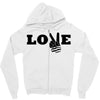 love peace Zipper Hoodie