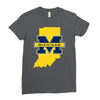 indiana for michigan Ladies Fitted T-Shirt