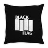 black flag new Throw Pillow
