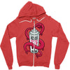 spray paint Zipper Hoodie