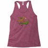 the tree, the raccoon Racerback Tank