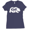cali bear Ladies Fitted T-Shirt