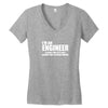 engineer funny Women's V-Neck T-Shirt