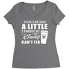 There's Nothing a Little Starbucks and Disney Can't Fix Women's Triblend Scoop T-shirt