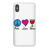 peace love wine iPhoneX